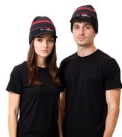 Gorro unisex con la inscripción "My Chemical Romance". Gorro con visera, estilo casual, negro/rosa/blanco.