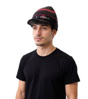 Gorro unisex con la inscripción "My Chemical Romance". Gorro con visera, estilo casual, negro/rosa/blanco.