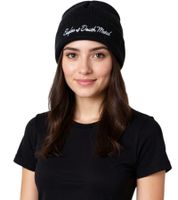 Gorro unisex de algodón "Eagles of Death Metal" con corte clásico, negro/blanco
