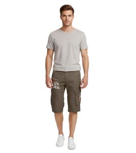 FQ1924 Mael Bermuda Cargo Casual da Uomo, Pantaloni Estivi in ​​Cotone 21900196 180515 Oliva
