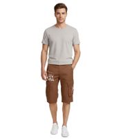 FQ1924 Mael Men's Casual Bermuda Cargo Shorts Cotton Summer Trousers 21900196 Blue, Brown, or Khaki