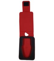 Étui pour lecteur MP3 du groupe de hard rock ACDC. Étui de protection avec impression et gaufrage. Lecteur/iPod. 11 x 7 x 1,5 cm. Noir/Rouge/Jaune/Blanc.