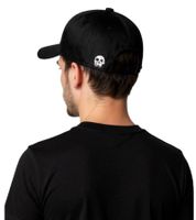 Casquette camionneur unisexe Pike Apparel de la gamme Rock, casquette de baseball avec tête de mort et balle appliquée, TC109526PIK, noire
