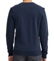 Suéter 11 PROJECT Davin para hombre con estampado UNIVERSITY en la parte delantera, sudadera de algodón, 20715943 194024, azul oscuro