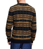 11 PROJECT PRPasco Suéter de Punto con Lana para Hombre, Camisa de Manga Larga, 20716671 194007 Beige/Negro/Verde