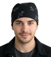 Bandana unisexe UNEARTH, foulard carré en coton, motif Metalcore, BN109215UNR, noir