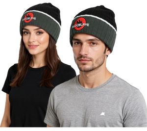 Audioslave Beanie Rock Band Cozy Hat with Embroidered Logo Winter Hat Fan Merchandise 1318AUD Black/Gray/White