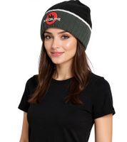 Audioslave Beanie Rock Band Cozy Hat with Embroidered Logo Winter Hat Fan Merchandise 1318AUD Black/Gray/White