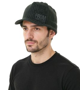 From First To Last Unisex Post-Hardcore Band Peaked Beanie with Band Embroidery, Knitted Hat, Fan Beanie KC106310FTL Gray