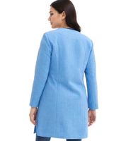 Abrigo de mujer sostenible, chaqueta premamá, chaqueta bouclé 912560 azul claro