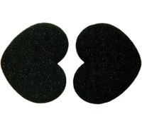 Sole Sister Lovers Stoßdämpfende und atmungsaktive Ballenpolster für High Heels Einlegesohle Schwarz/Grau