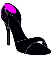 Sole Sister Heelers Stoßdämpfend und atmungsaktiv für High Heels Einlegesohle Schwarz/Grau