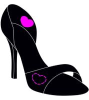 Sole Sister Cupids Stoßdämpfend und atmungsaktiv für High Heels Einlegesohle Schwarz/Grau