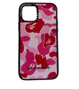 Coque A Bathing Ape Casetify Abc pour iPhone 11 Pro, motif camouflage rose unisexe