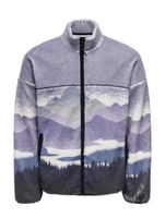 Felpa con cappuccio e zip intera Only & Sons Blaze Aop Dusk