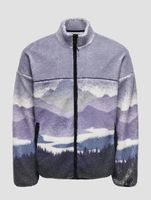 Felpa con cappuccio e zip intera Only & Sons Blaze Aop Dusk