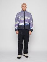 Felpa con cappuccio e zip intera Only & Sons Blaze Aop Dusk