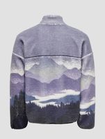Felpa con cappuccio e zip intera Only & Sons Blaze Aop Dusk