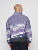 Felpa con cappuccio e zip intera Only & Sons Blaze Aop Dusk