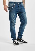 2Y Premium Destroyed Tapered Denim blau