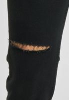 2Y Premium Damen Destroyed Mom Fit Denim schwarz