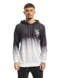Felpa con cappuccio con logo graduato vsct Clubwear nera