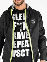 Giacca con zip al neon vsct Conzraast nera