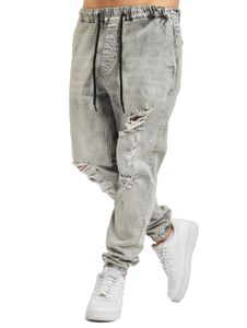 Jeans anti-fit vsct Noah con risvolti e lacci, grigio