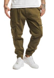 Jeans anti-fit con lacci risvoltati vsct Nick in velcro, colore cachi
