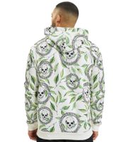 Felpa con cappuccio vsct Skull X Leaf bianca