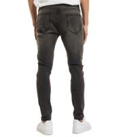 Jeans skinny Criminal Damage in rip wash, grigio