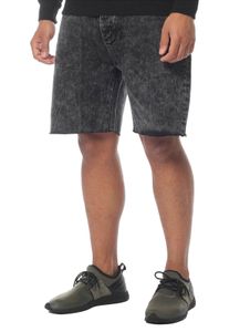 CAYLER & SONS ALLDD Short en jean à bords bruts Noir