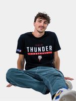 Maglietta nera con l'identità del Berlin Thunder della European League of Football