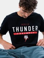 Maglietta nera con l'identità del Berlin Thunder della European League of Football