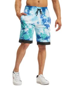 CAYLER & SONS Csbl Meaning Of Life Pantaloncini da tuta tie-dye bianchi/blu