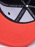 Casquettes snapback Helvetic Guards de la Ligue européenne de football noir foncé/tomate