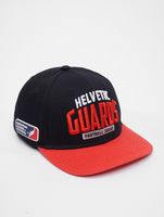 Casquettes snapback Helvetic Guards de la Ligue européenne de football noir foncé/tomate