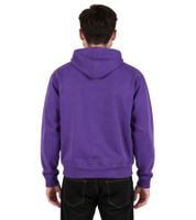 Felpa con cappuccio in cotone bianco della Lega europea di calcio Tillandsia viola