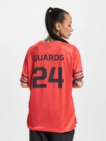 European League Of Football Helvetic Guards Unisex Trikot mit „GUARDS 24“ Aufdruck Sport-Shirt Rot