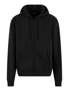 Sweat à capuche zippé vierge de la Ligue européenne de football, noir de jais