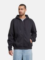 Sweat à capuche zippé vierge de la Ligue européenne de football, noir de jais