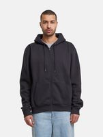 Sweat à capuche zippé vierge de la Ligue européenne de football, noir de jais