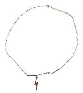 Collier Fainz Bolt avec pendentif éclair, acier inoxydable