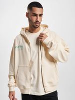 Felpa con cappuccio e zip Franchise TFG beige chiaro lavato
