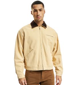 Giacca in denim beige in tela NO LOVE