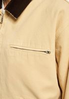 Giacca in denim beige in tela NO LOVE