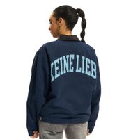 KEINE LIEBE Damen Canvas Jeansjacke Urban Streetwear Blau 