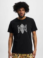 T-shirt classique à col rond avec logo PASH noir