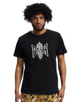 T-shirt classique à col rond avec logo PASH noir