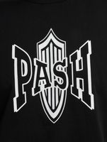 T-shirt classique à col rond avec logo PASH noir
